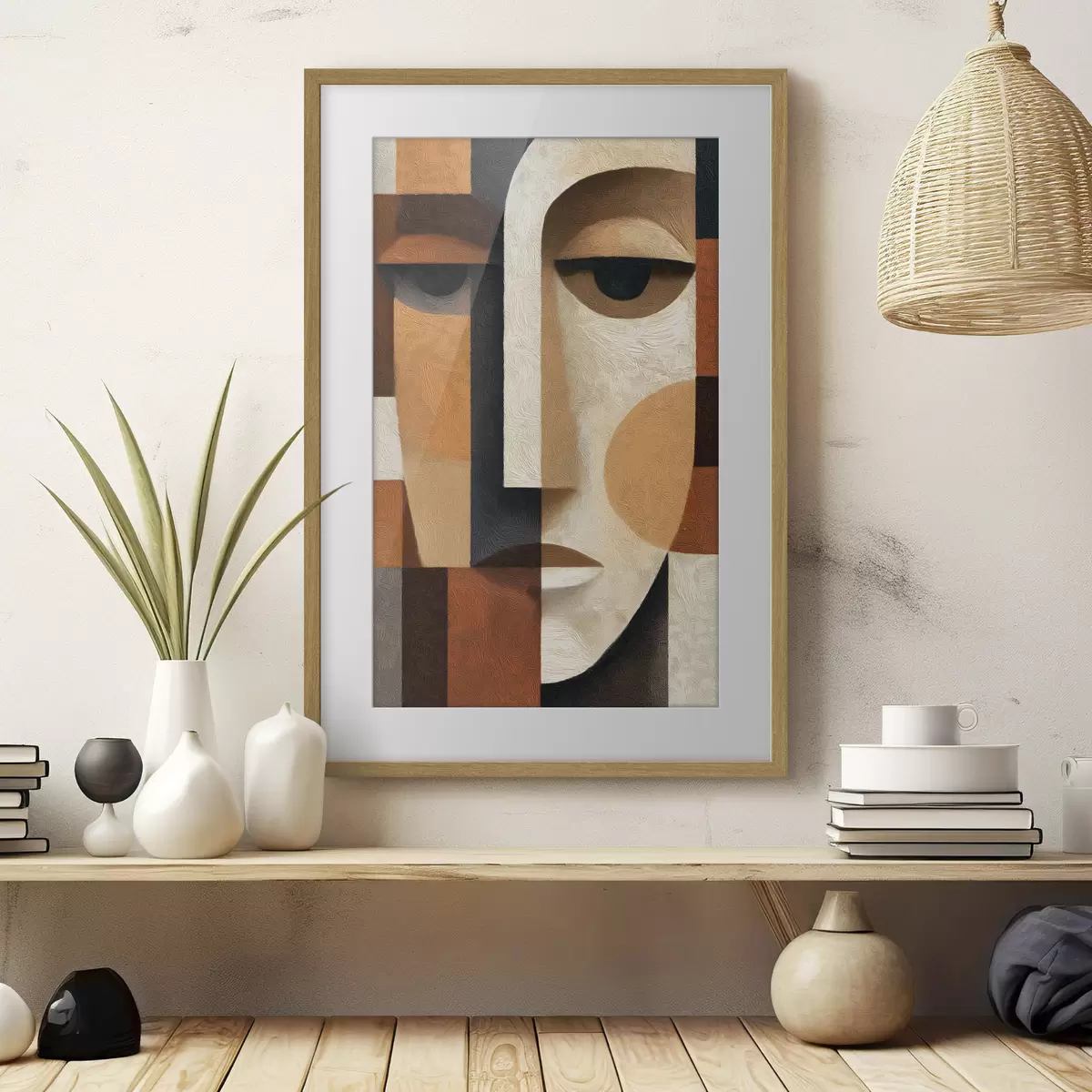 Plakat Abstrakcyjna twarz f50054