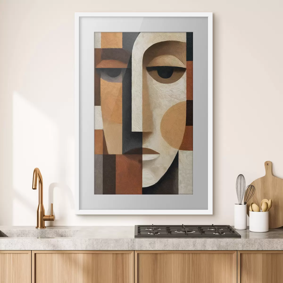 Plakat Abstrakcyjna twarz f50054