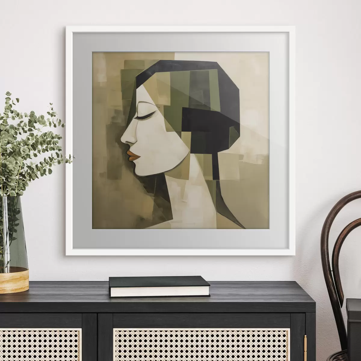 Plakat Nowoczesny portret abstrakcyjny f50057