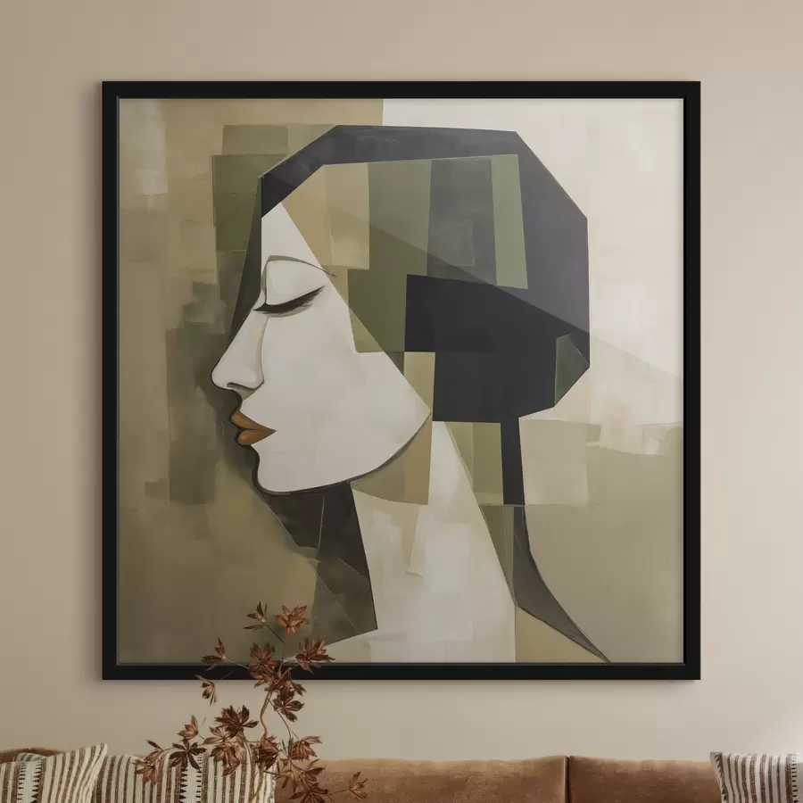 Fototapeta Nowoczesny portret abstrakcyjny f50057