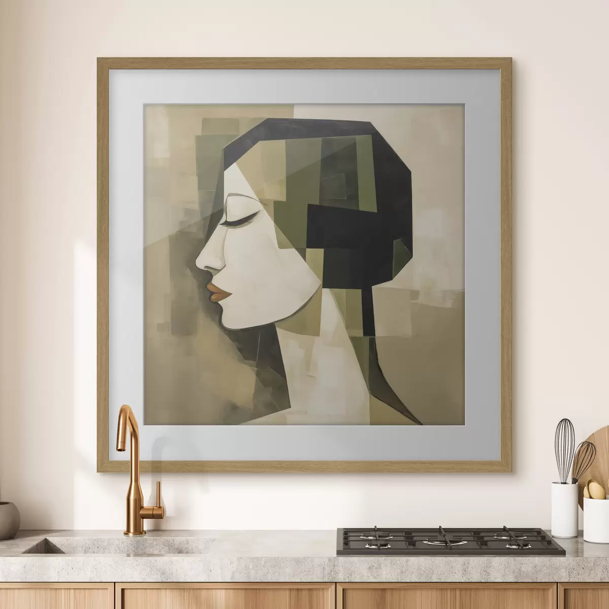 Plakat Nowoczesny portret abstrakcyjny f50057