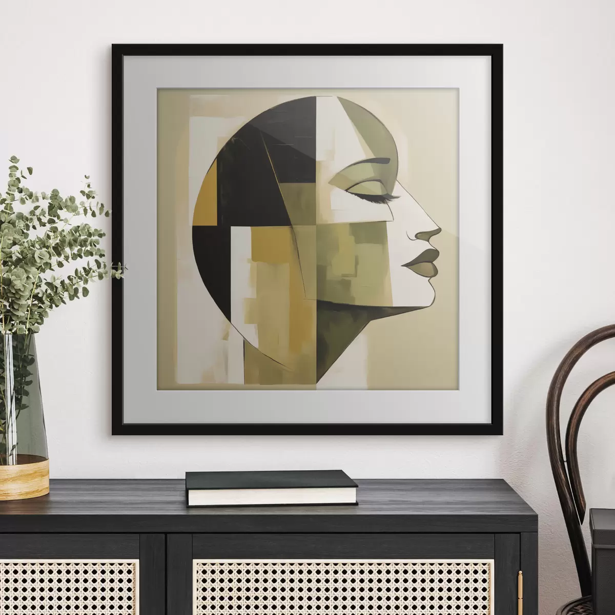 Plakat Abstrakcyjny portret f50058