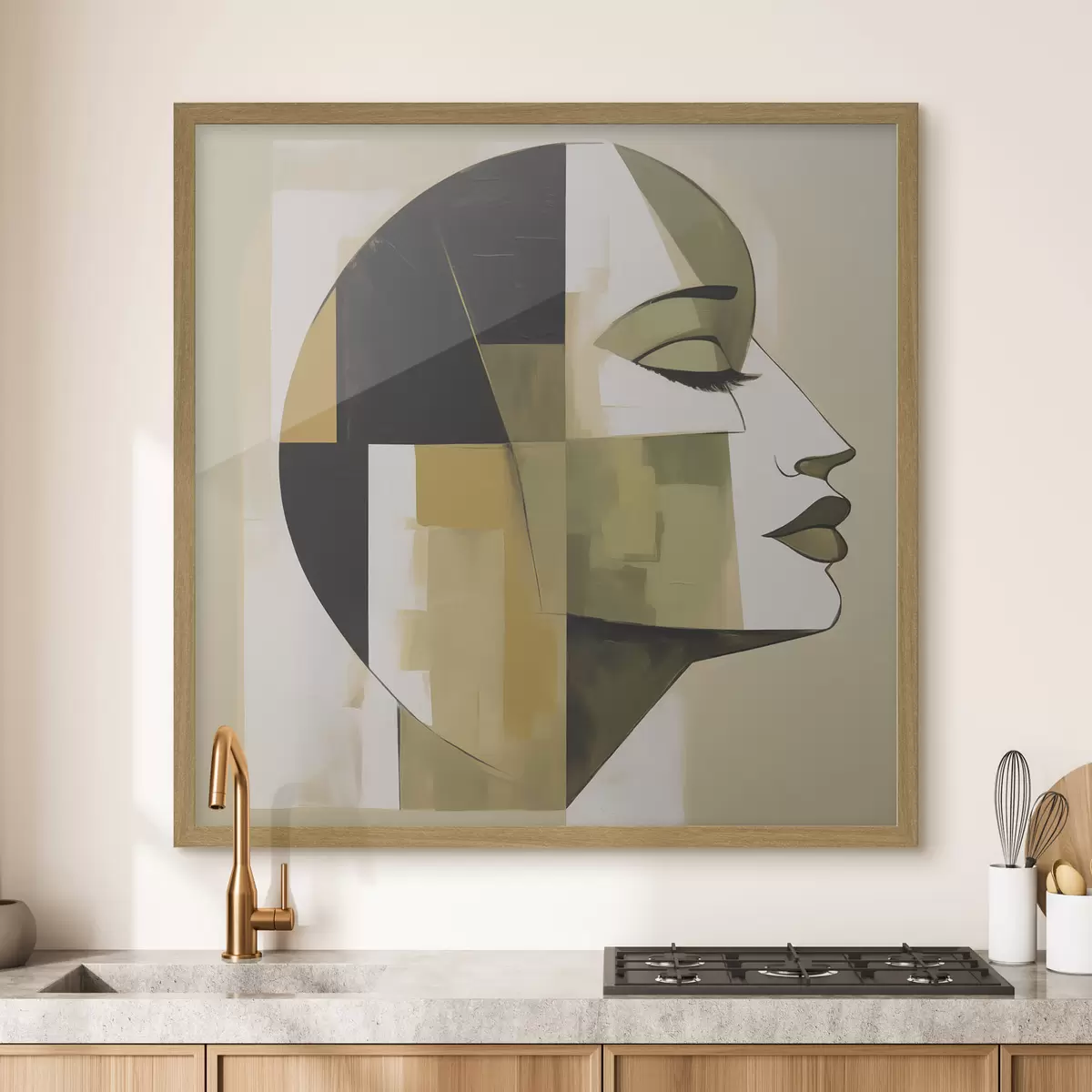 Plakat Abstrakcyjny portret f50058
