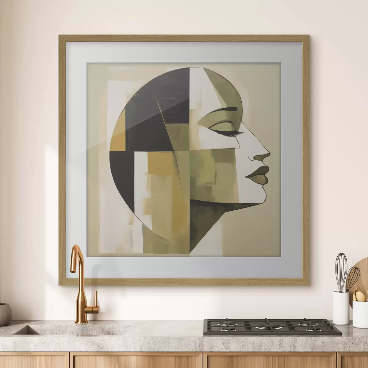Plakat Abstrakcyjny portret f50058