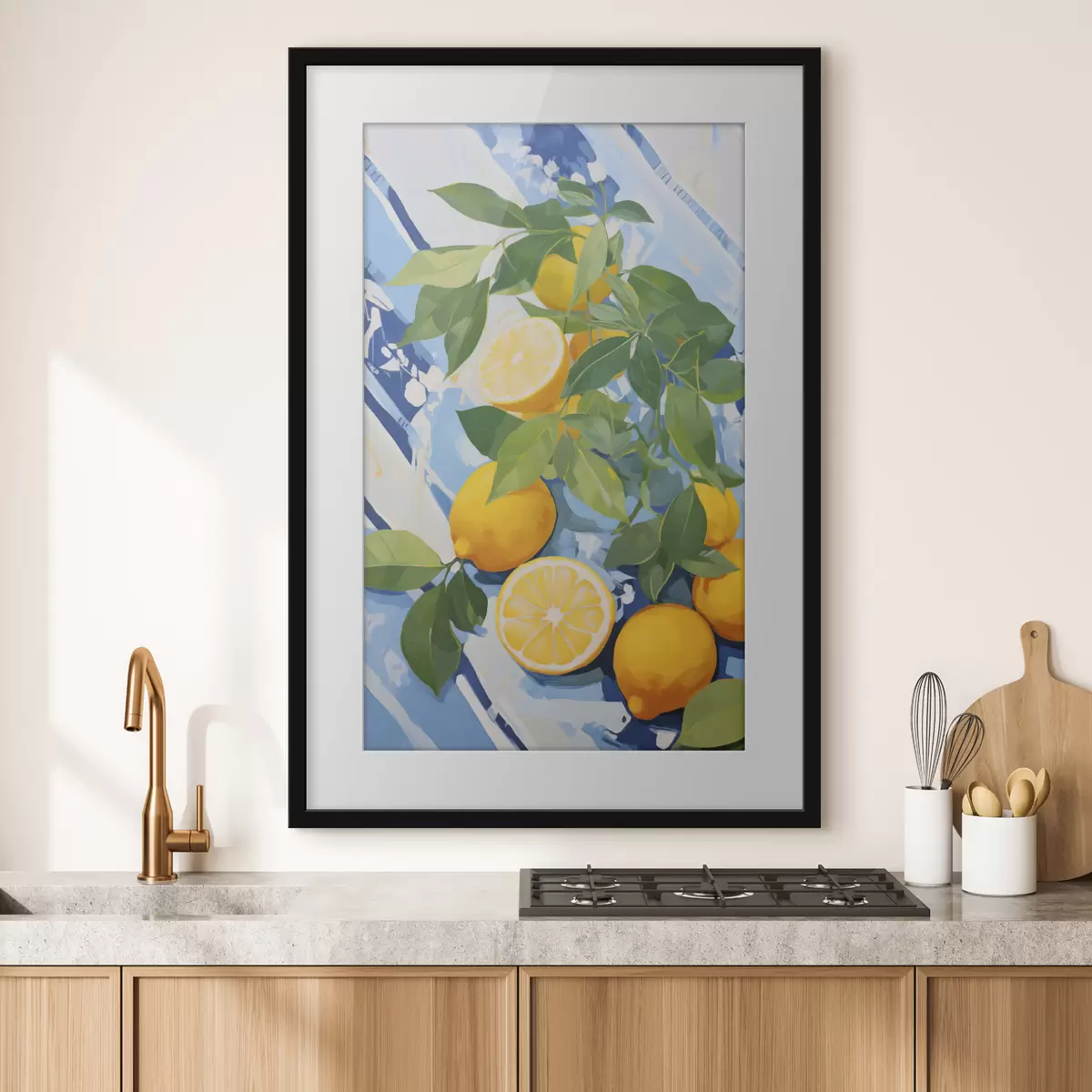 Plakat Cytryny, obraz w stylu imitacji f50066