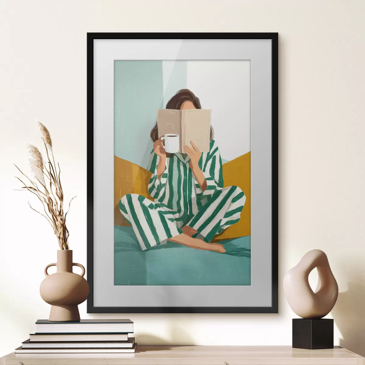 Plakat Przytulna lektura f50091
