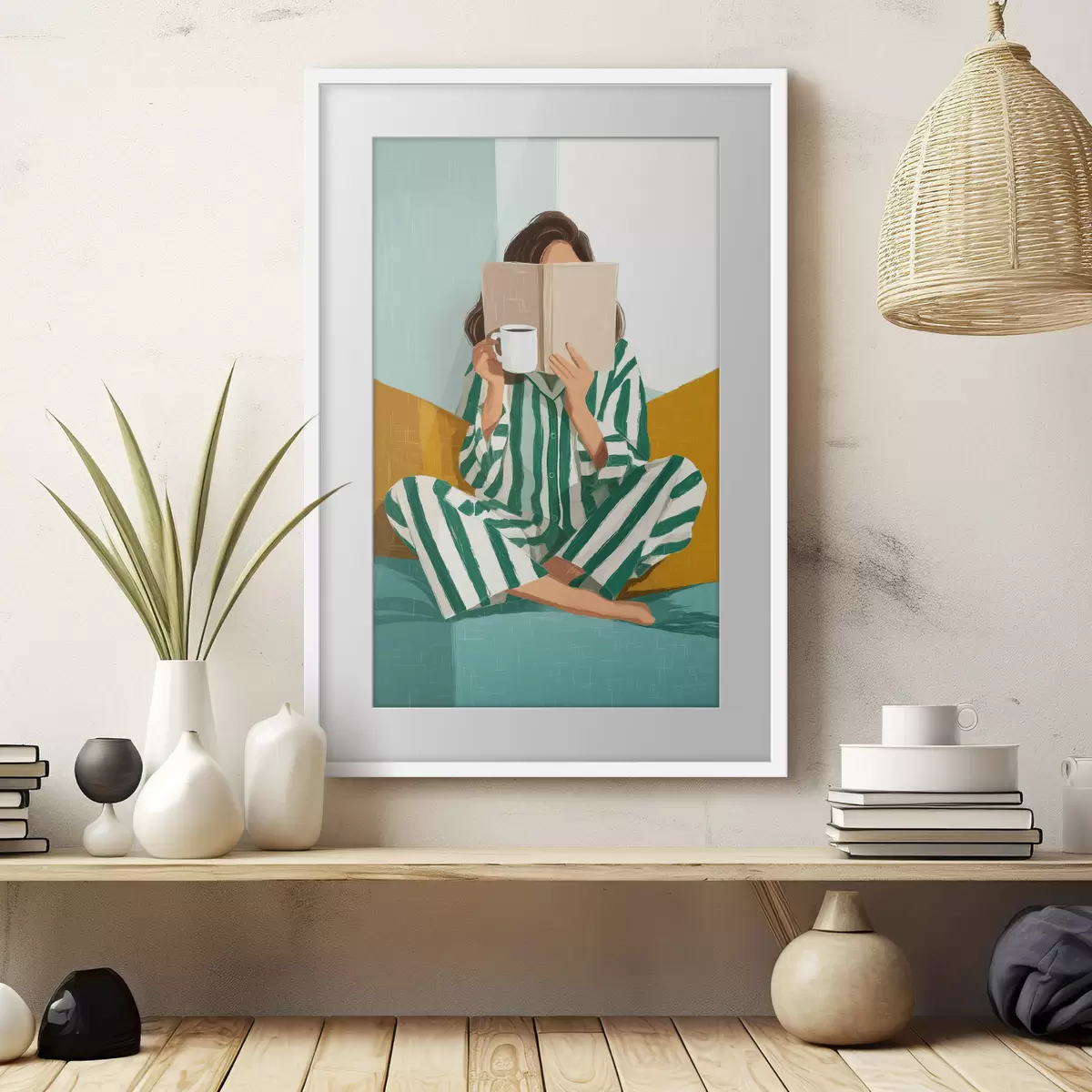 Plakat Przytulna lektura f50091