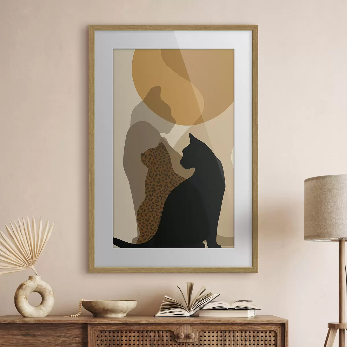 Plakat Cienie kotów f50103