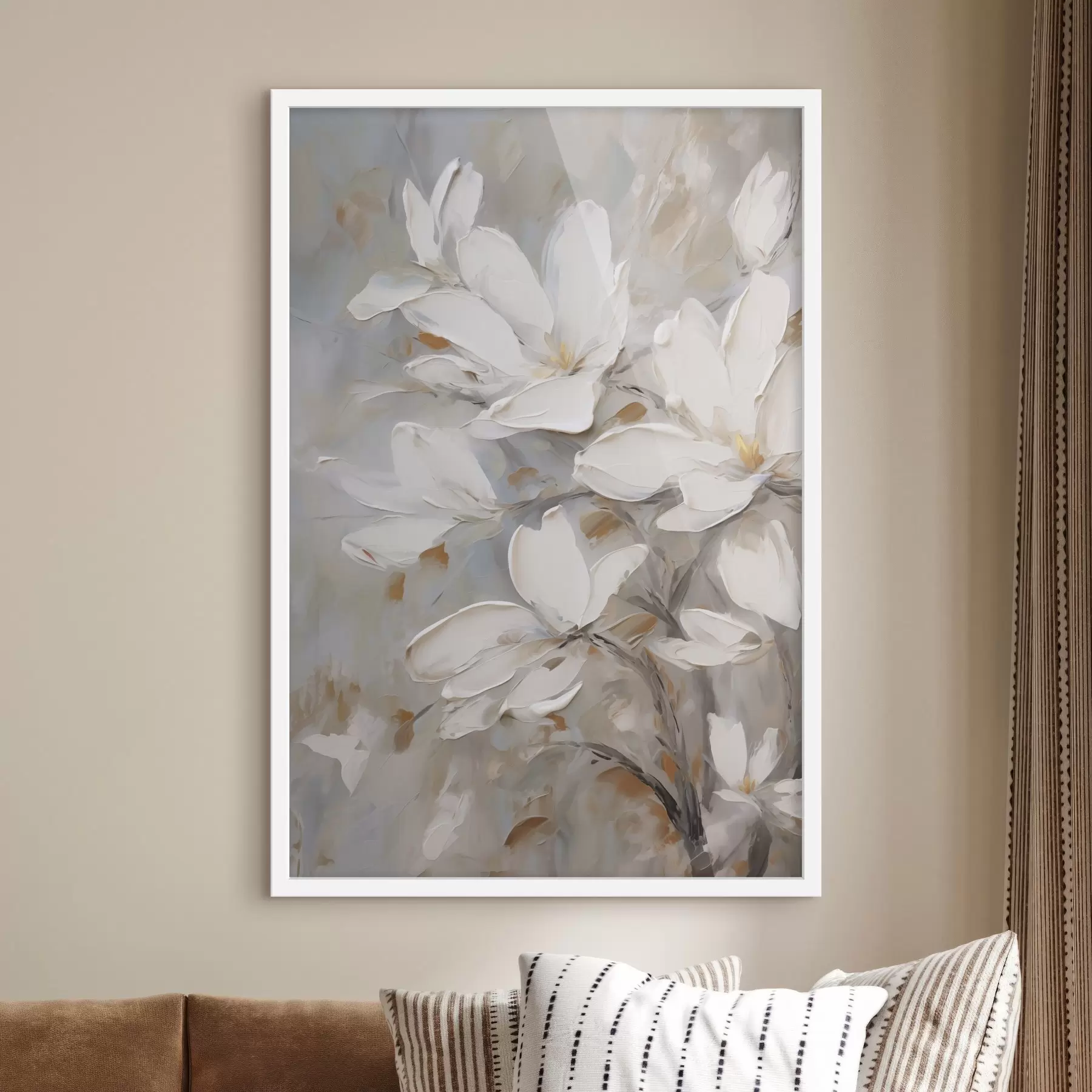 Fototapeta Abstrakcyjne kwiaty, imitacja obrazu f50138
