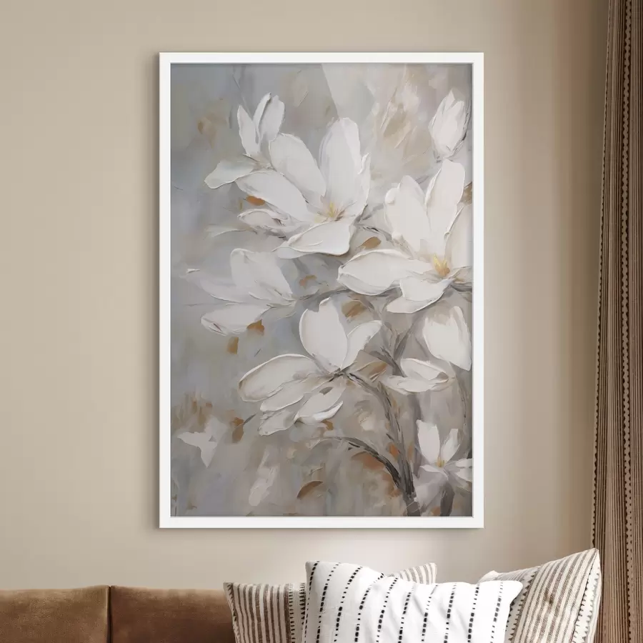 Fototapeta Abstrakcyjne kwiaty, imitacja obrazu f50138