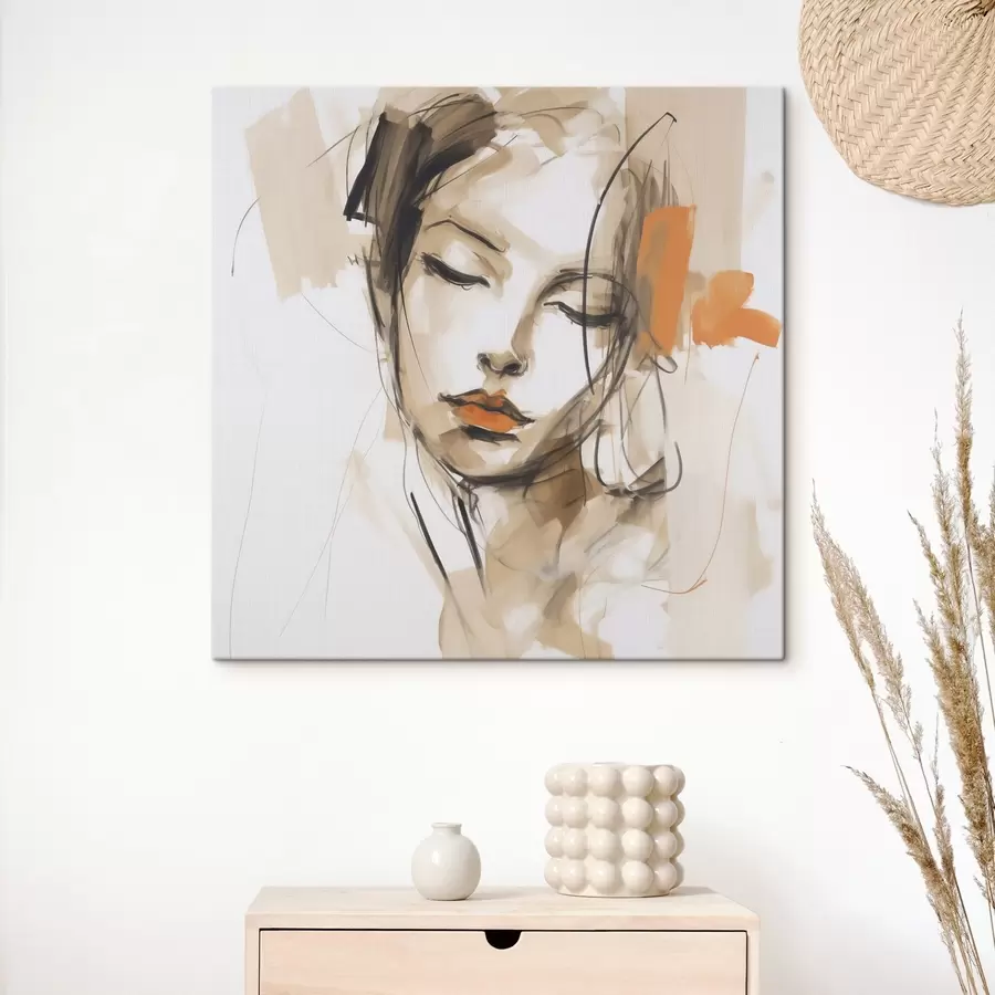 Obraz Portret abstrakcyjny, imitacja obrazu s50184