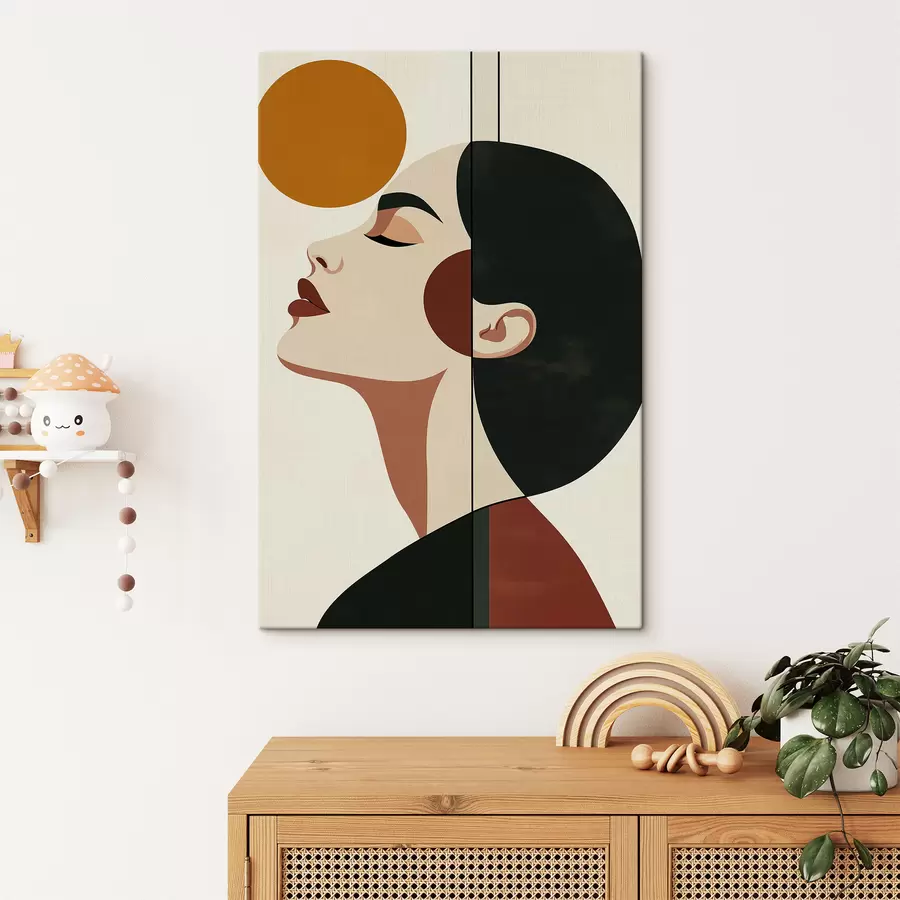 Obraz Abstrakcyjny portret dziewczyny s50240