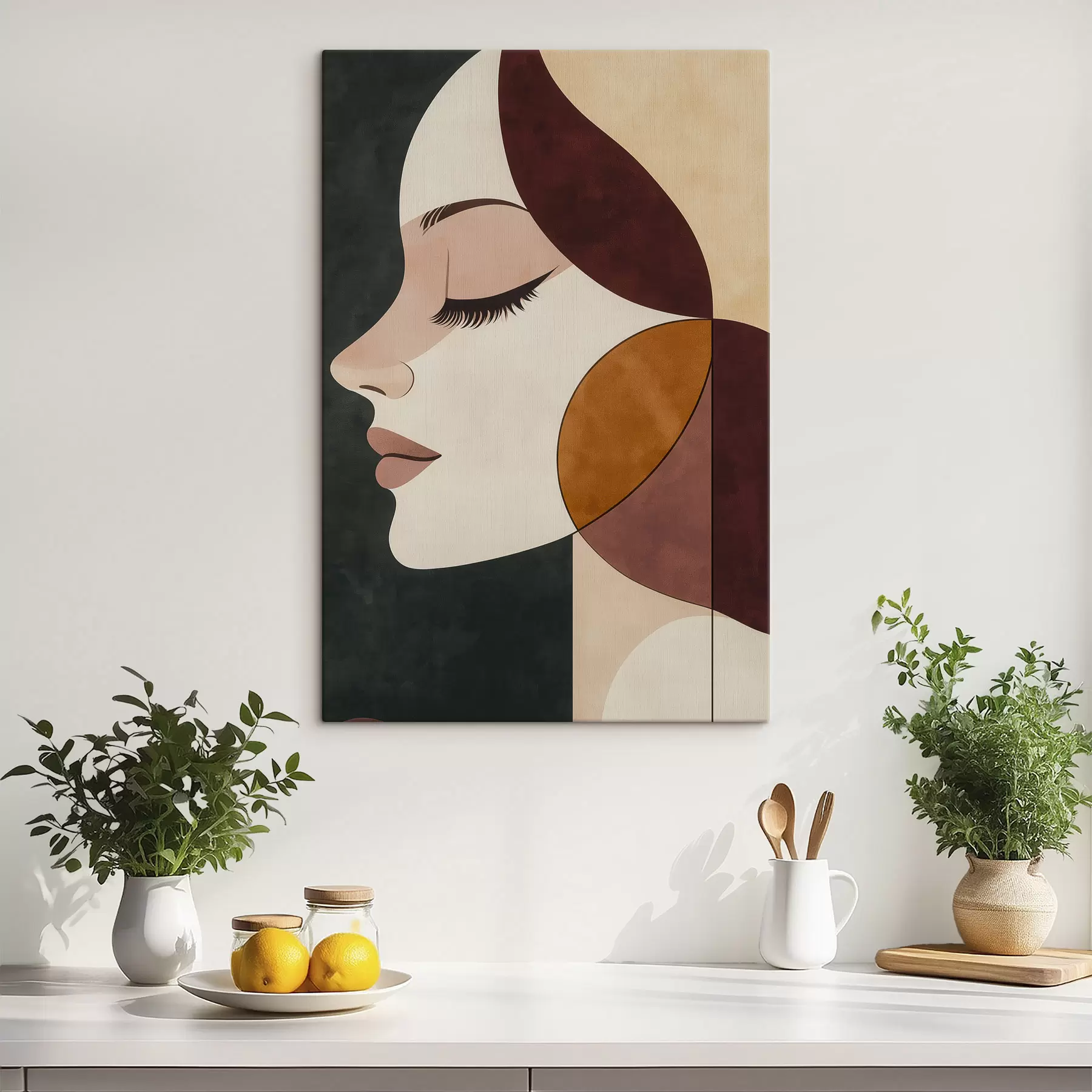 Obraz Abstrakcyjny portret dziewczyny s50241