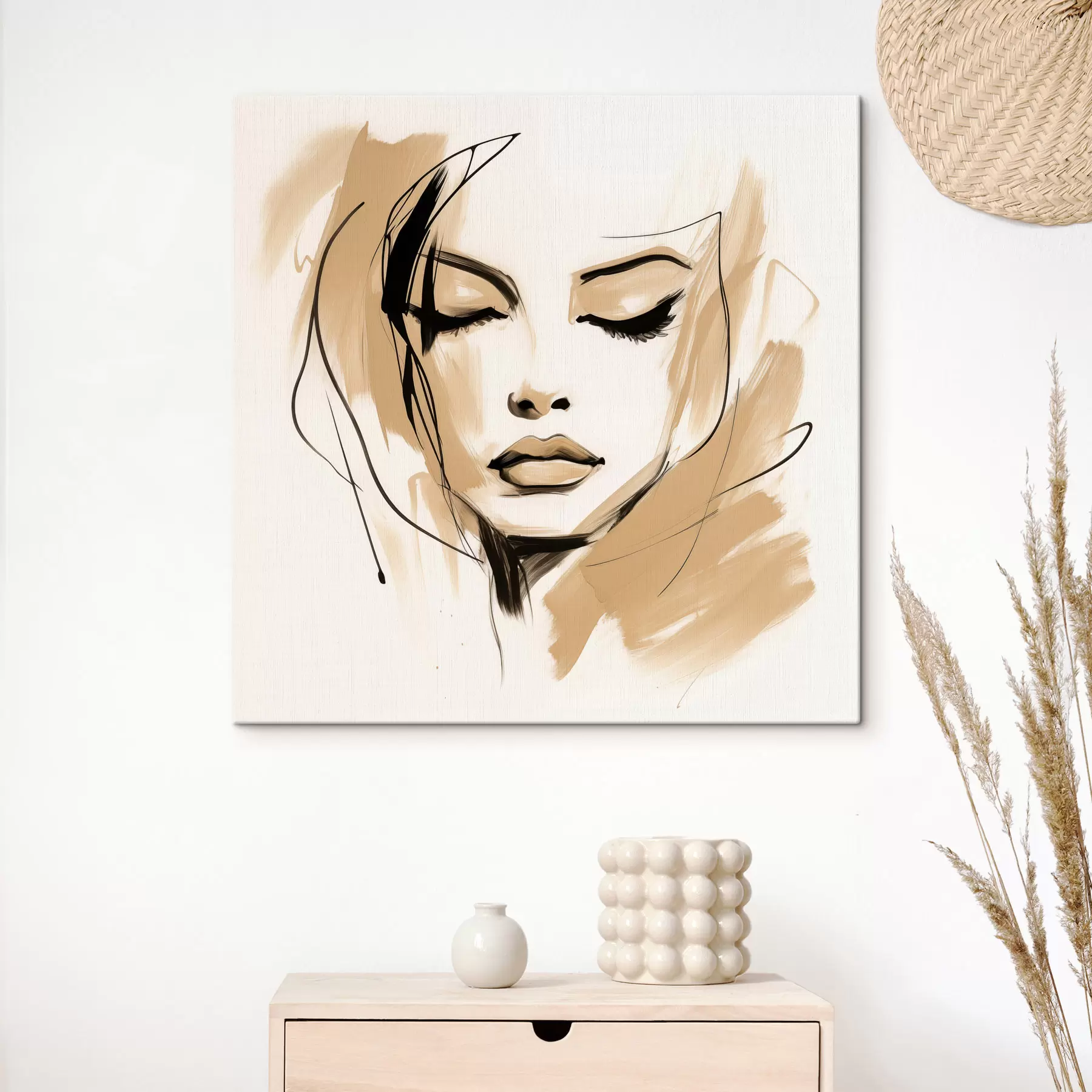 Obraz Abstrakcyjny portret dziewczyny s50242