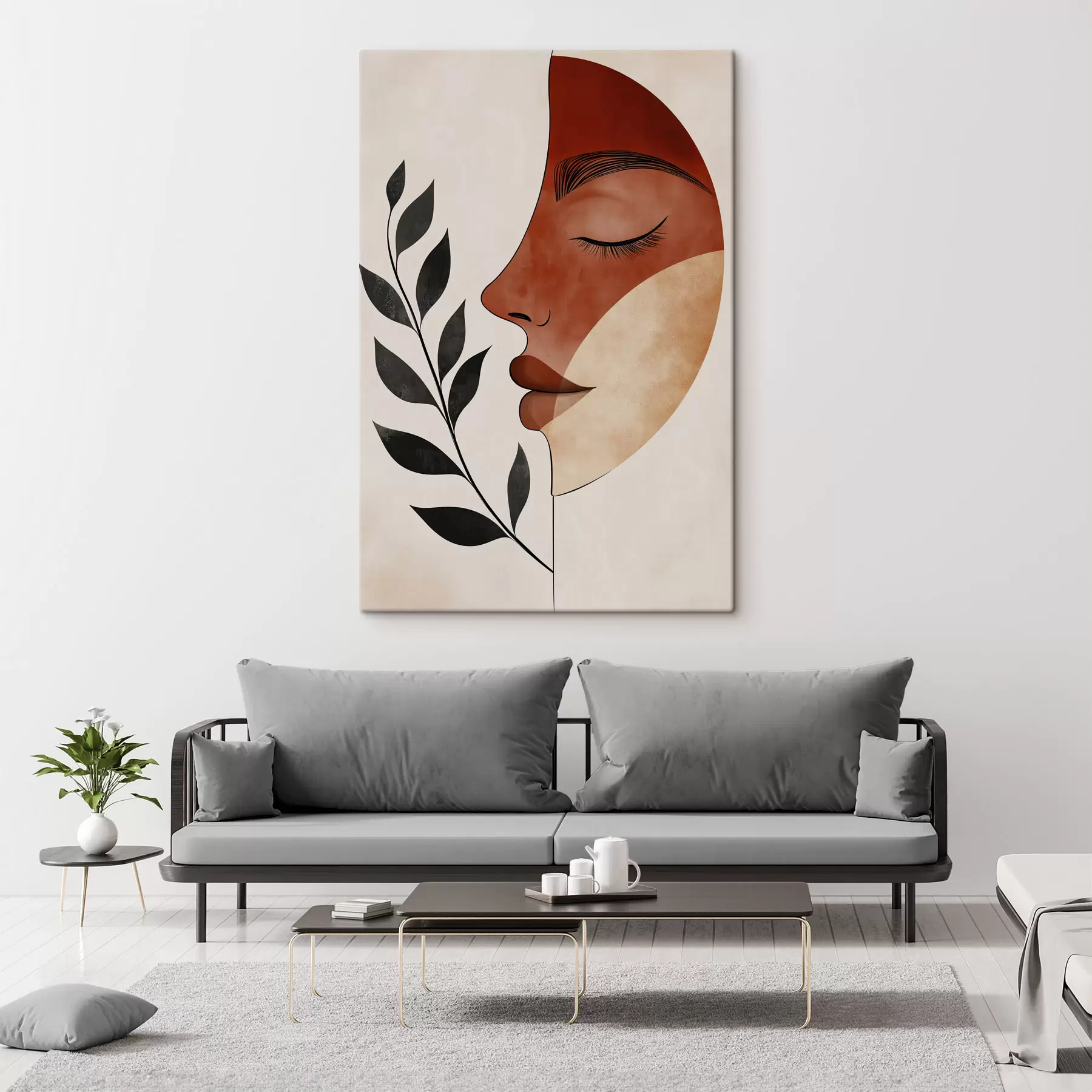 Obraz Abstrakcyjny portret dziewczyny s50243