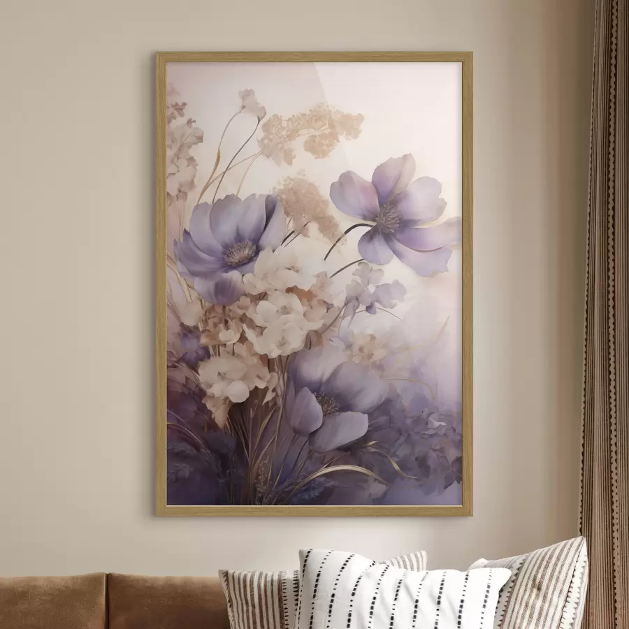 Fototapeta Kwiaty lawendy we mgle f50307