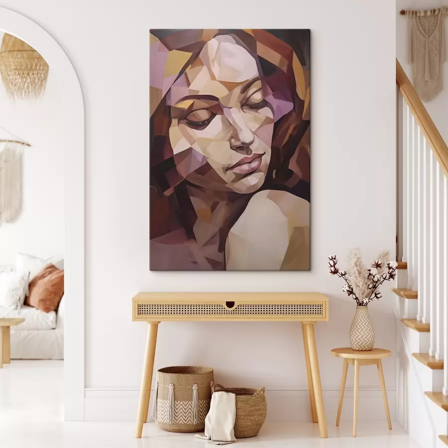 Obraz Abstrakcyjny portret kobiety, imitacja obrazu s50271