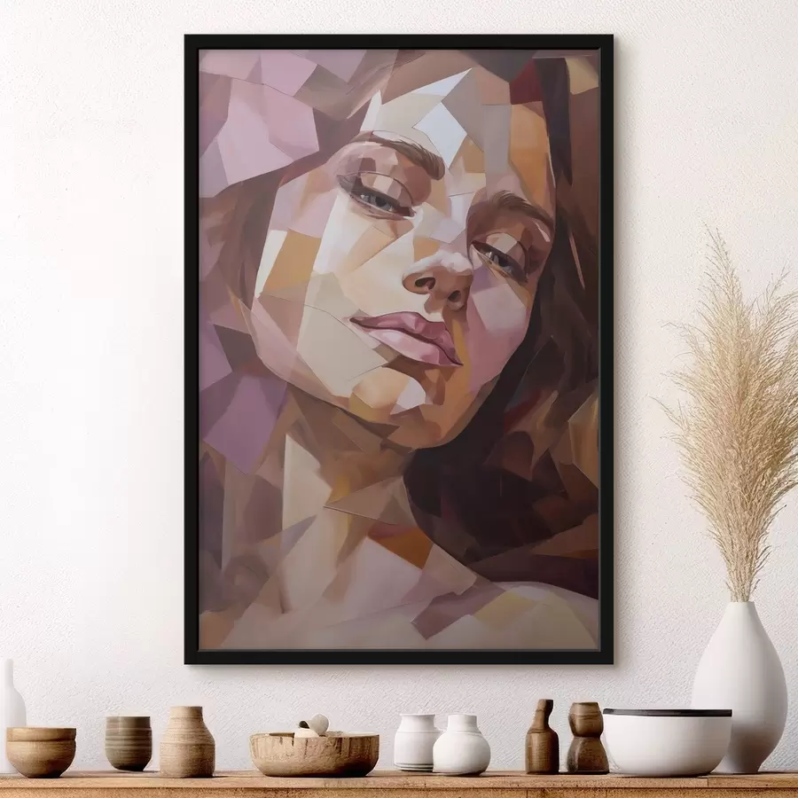 Fototapeta Abstrakcyjny portret kobiety, imitacja obrazu f50270