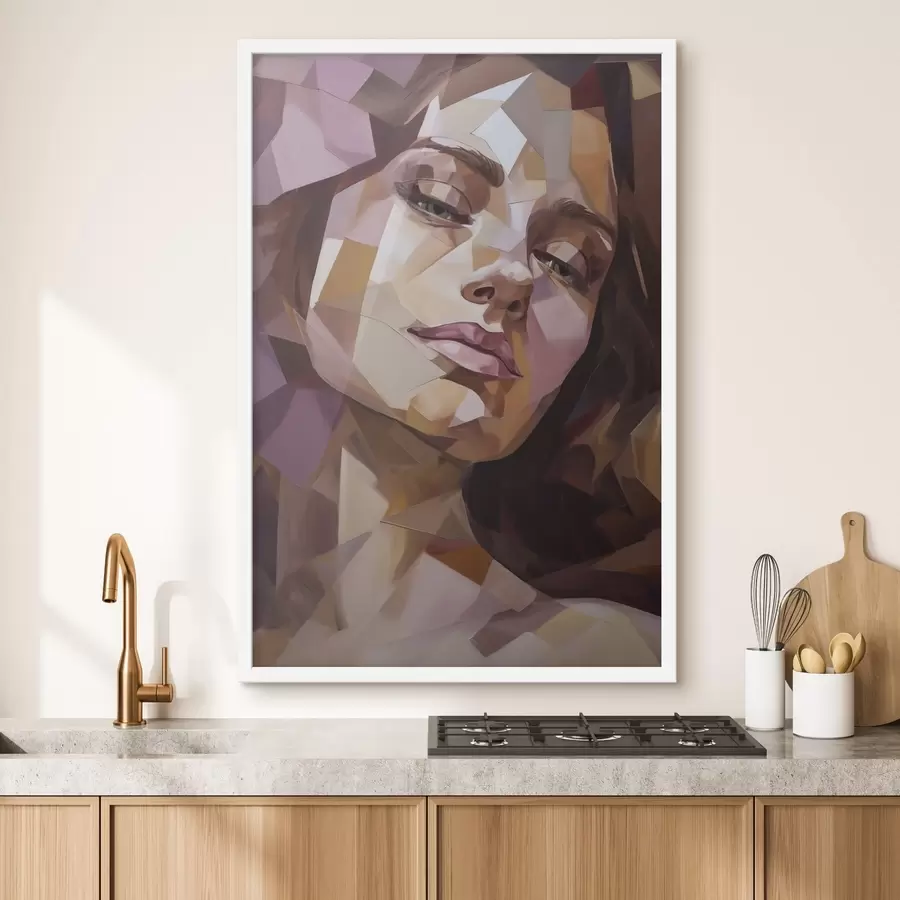 Fototapeta Abstrakcyjny portret kobiety, imitacja obrazu f50270