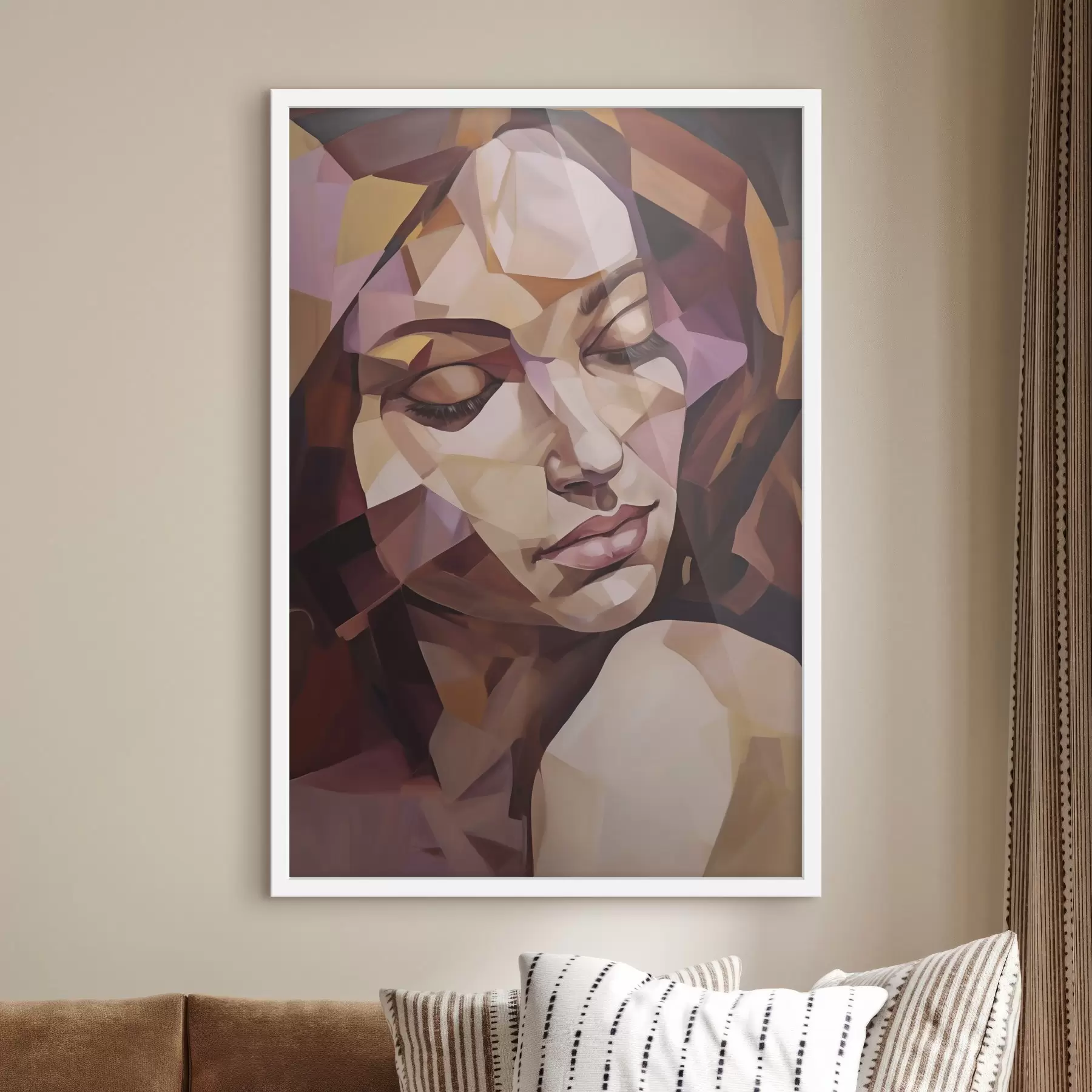 Fototapeta Abstrakcyjny portret kobiety, imitacja obrazu f50271