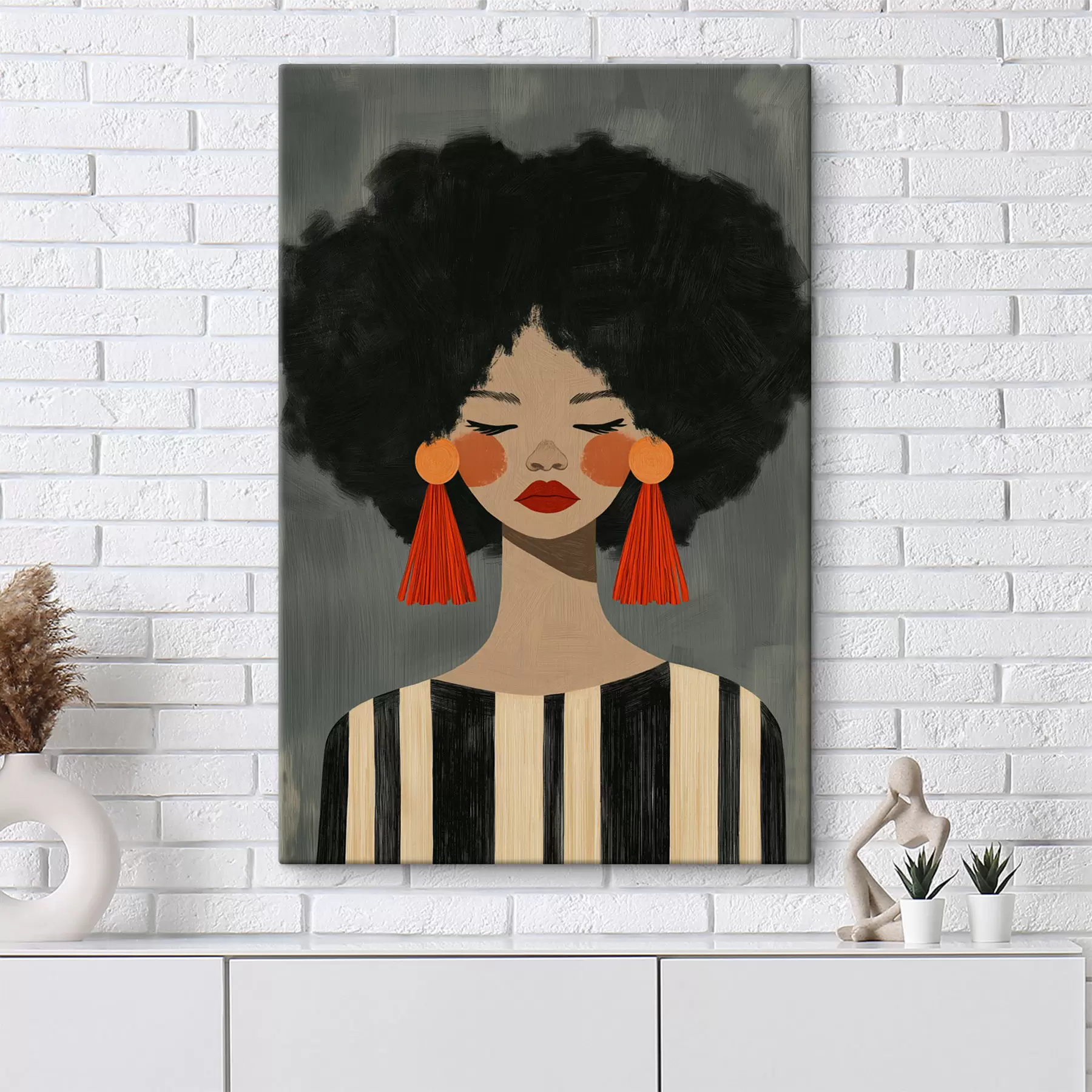 Obraz Dziewczyna z afro s50338