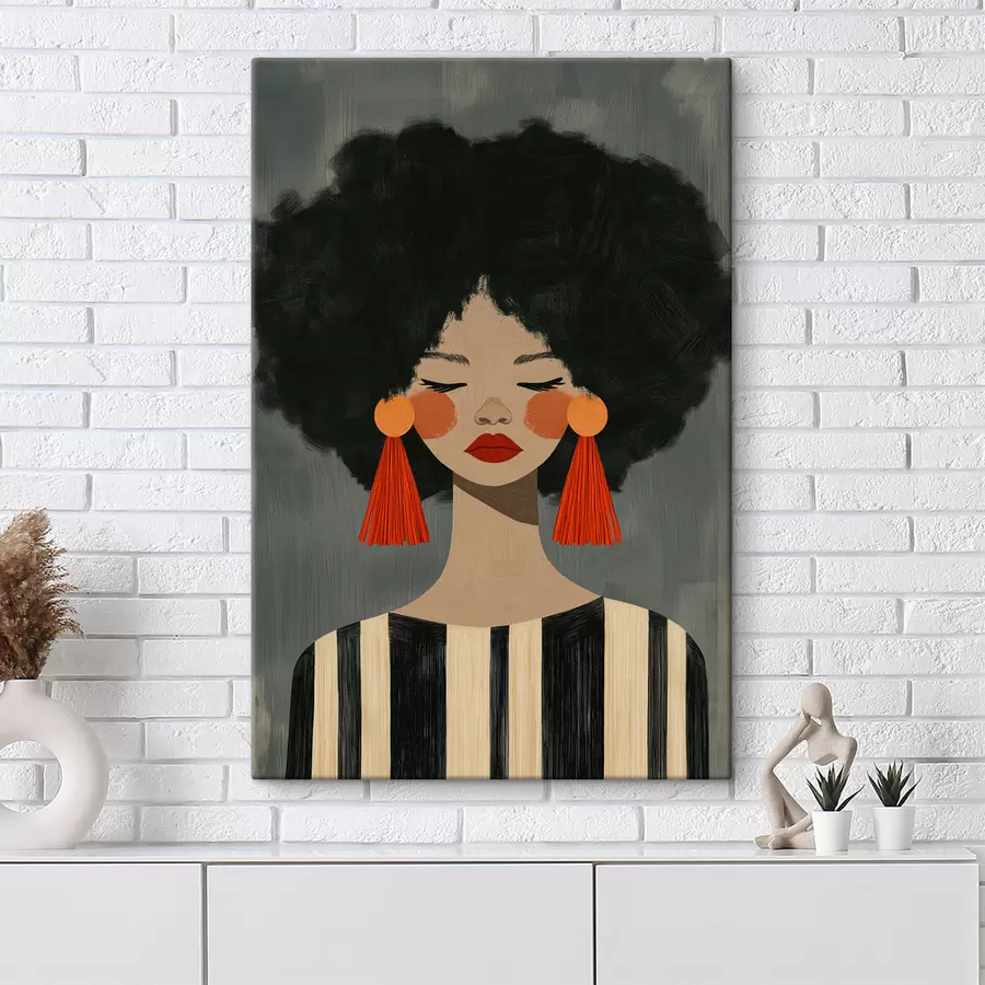 Obraz Dziewczyna z afro s50338