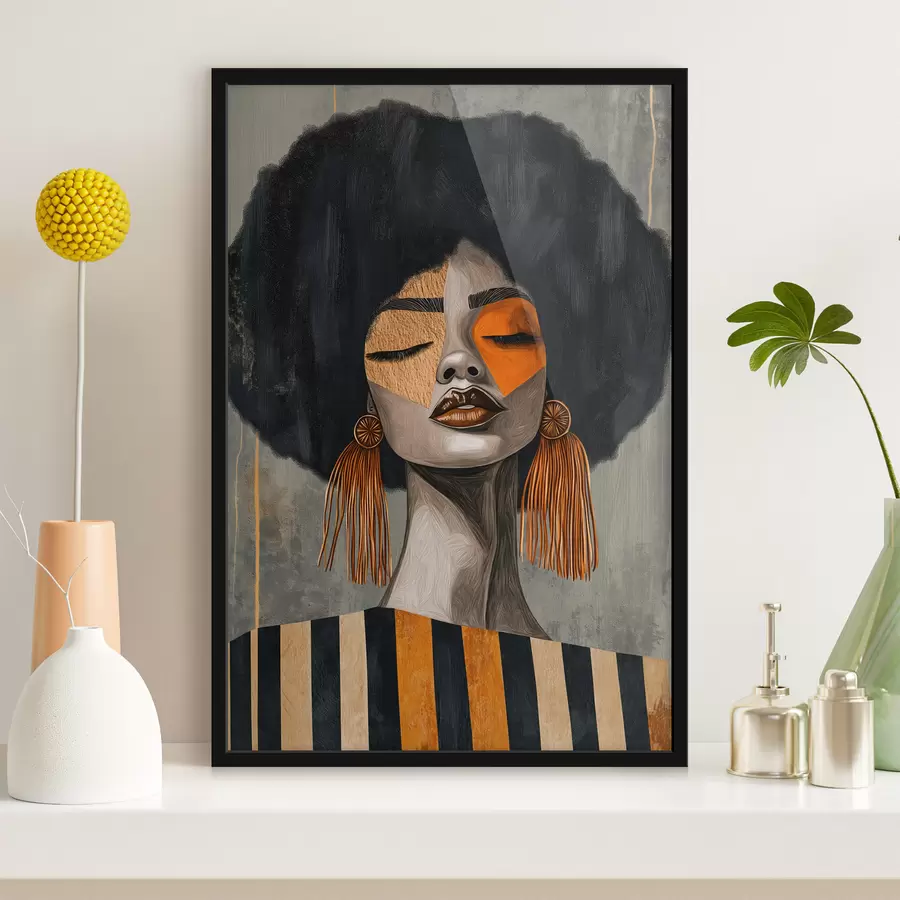 Fototapeta Dziewczyna z afro f50336