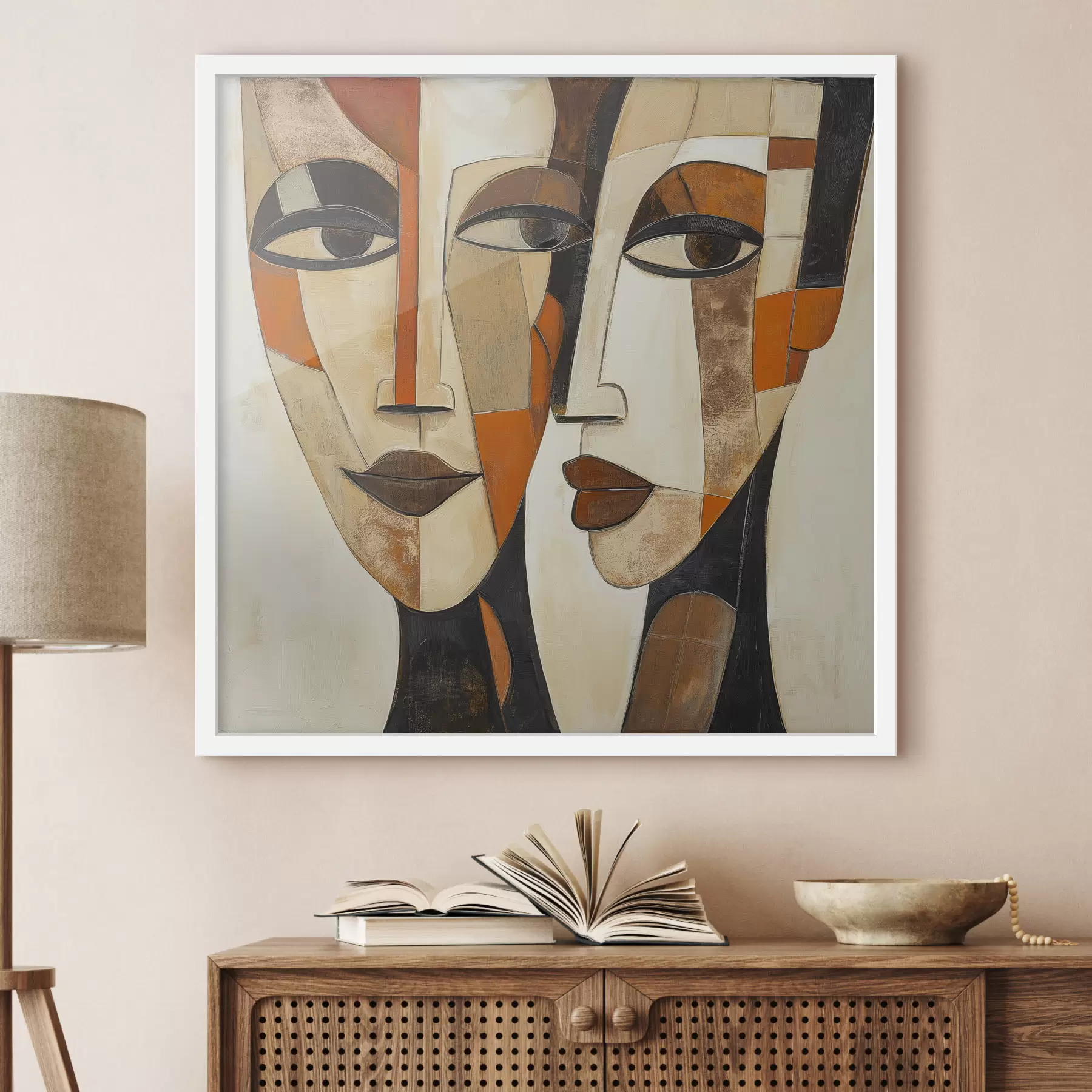 Fototapeta Twarze geometryczne f50351