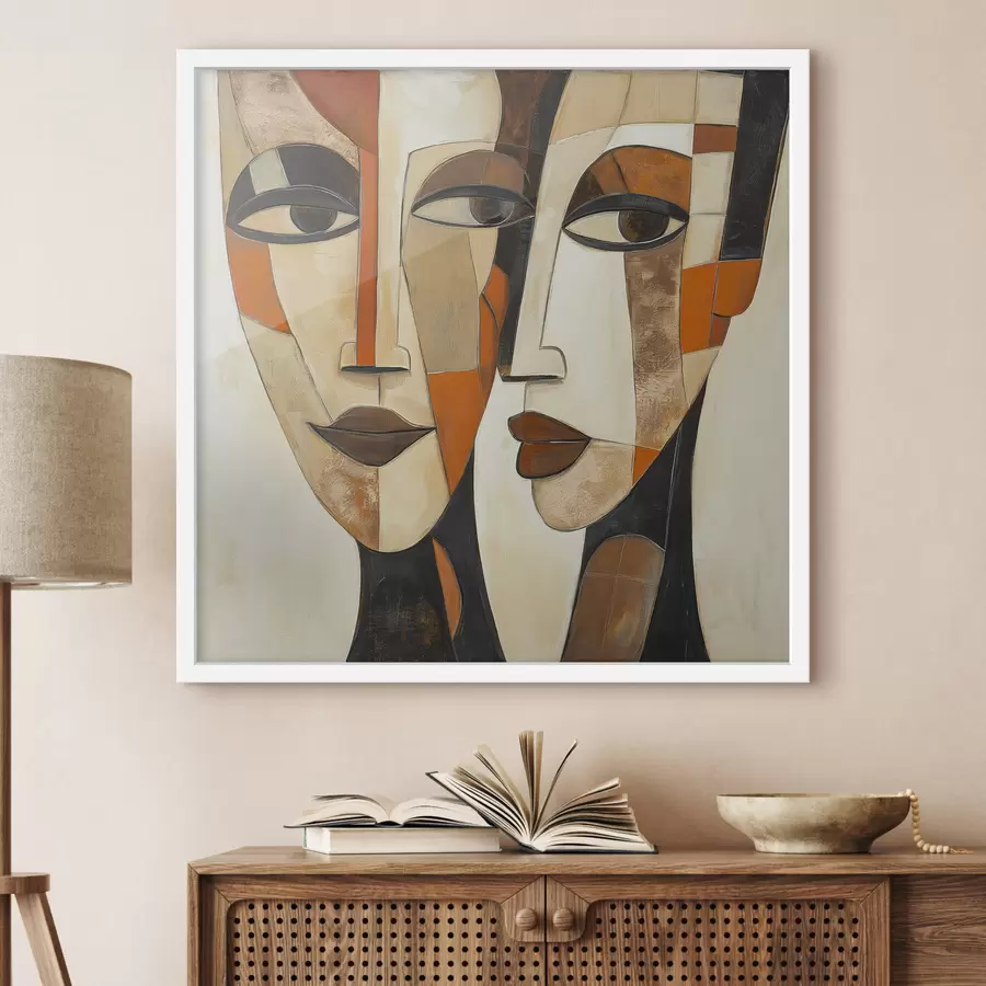 Fototapeta Twarze geometryczne f50351
