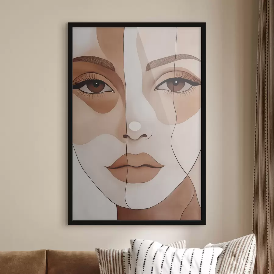 Fototapeta Abstrakcyjna twarz f50355