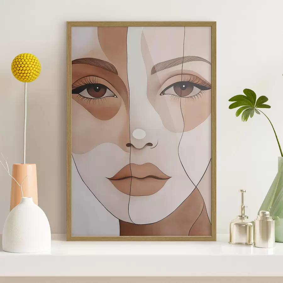 Fototapeta Abstrakcyjna twarz f50355