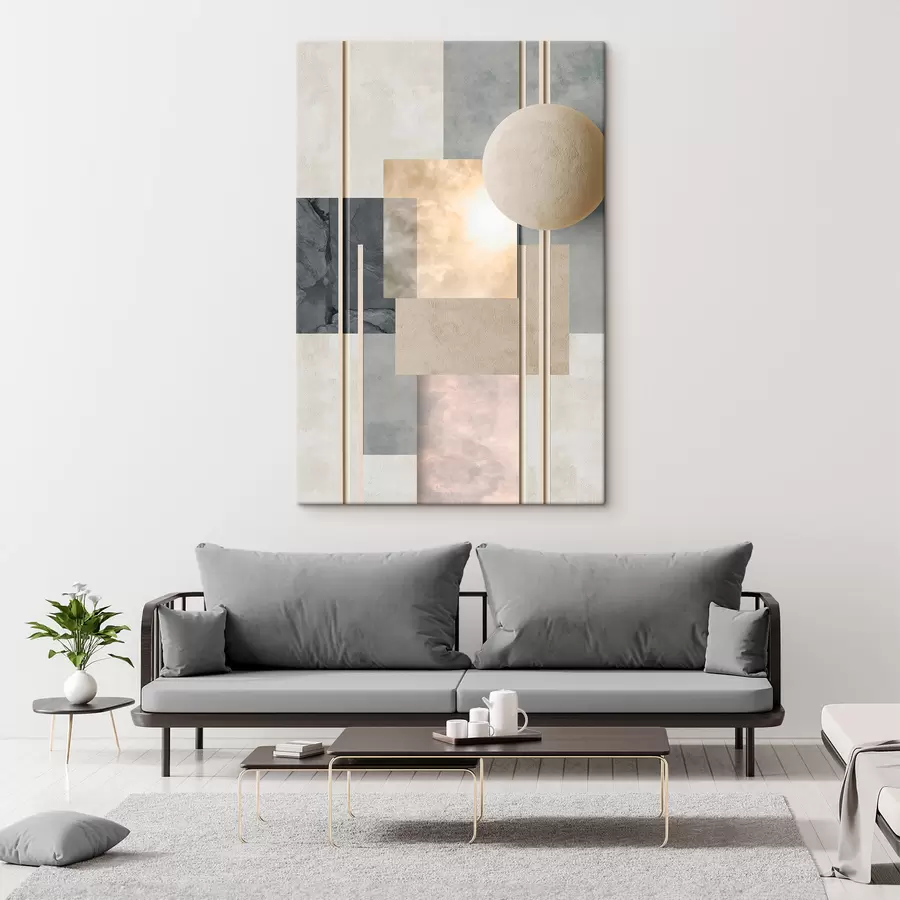 Obraz Abstrakcyjna kompozycja geometryczna s50159