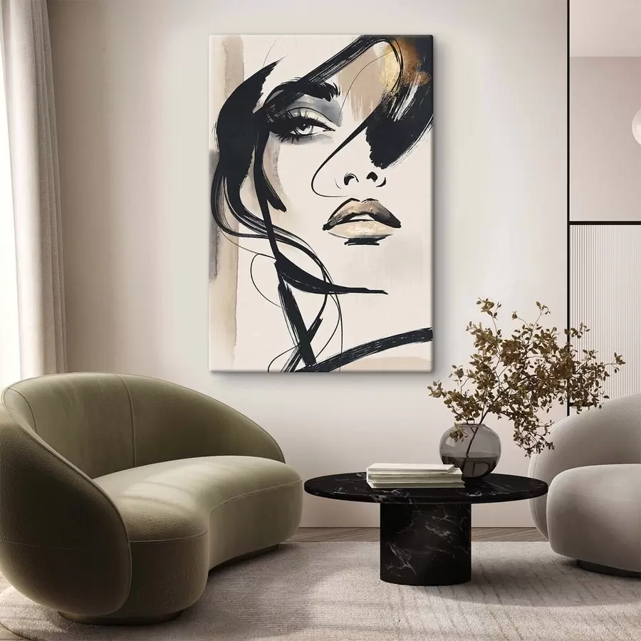 Obraz Abstrakcyjny portret kobiety s50162