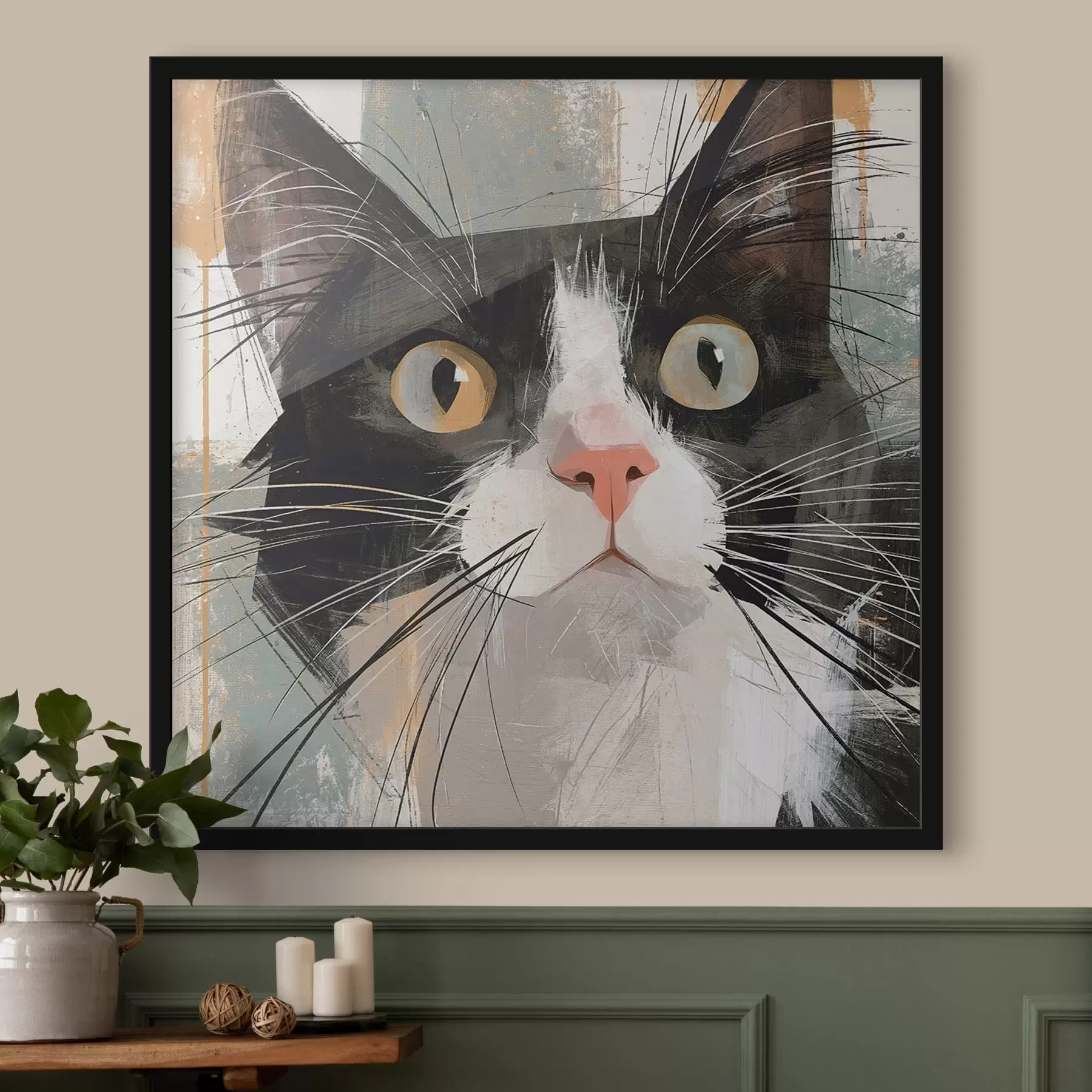 Fototapeta Abstrakcyjny portret kota f50165