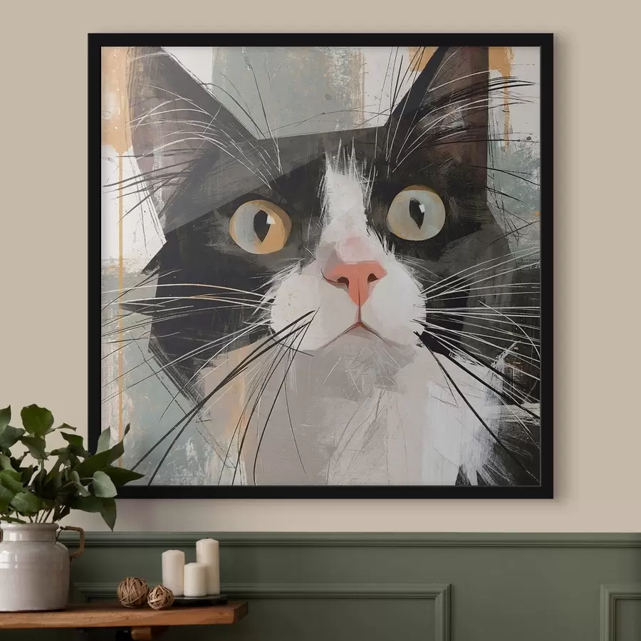 Fototapeta Abstrakcyjny portret kota f50165