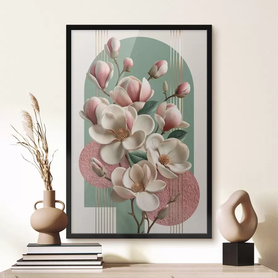 Fototapeta Abstrakcja z motywem magnolii f50167