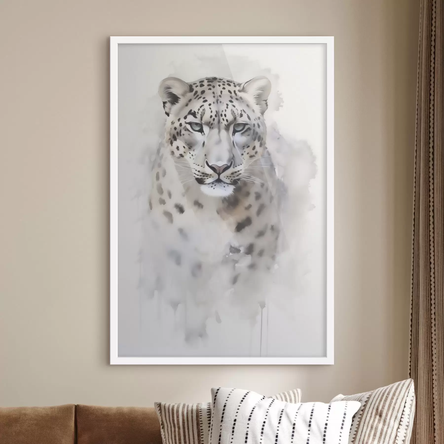 Fototapeta Portret lamparta, imitacja obrazu f50412