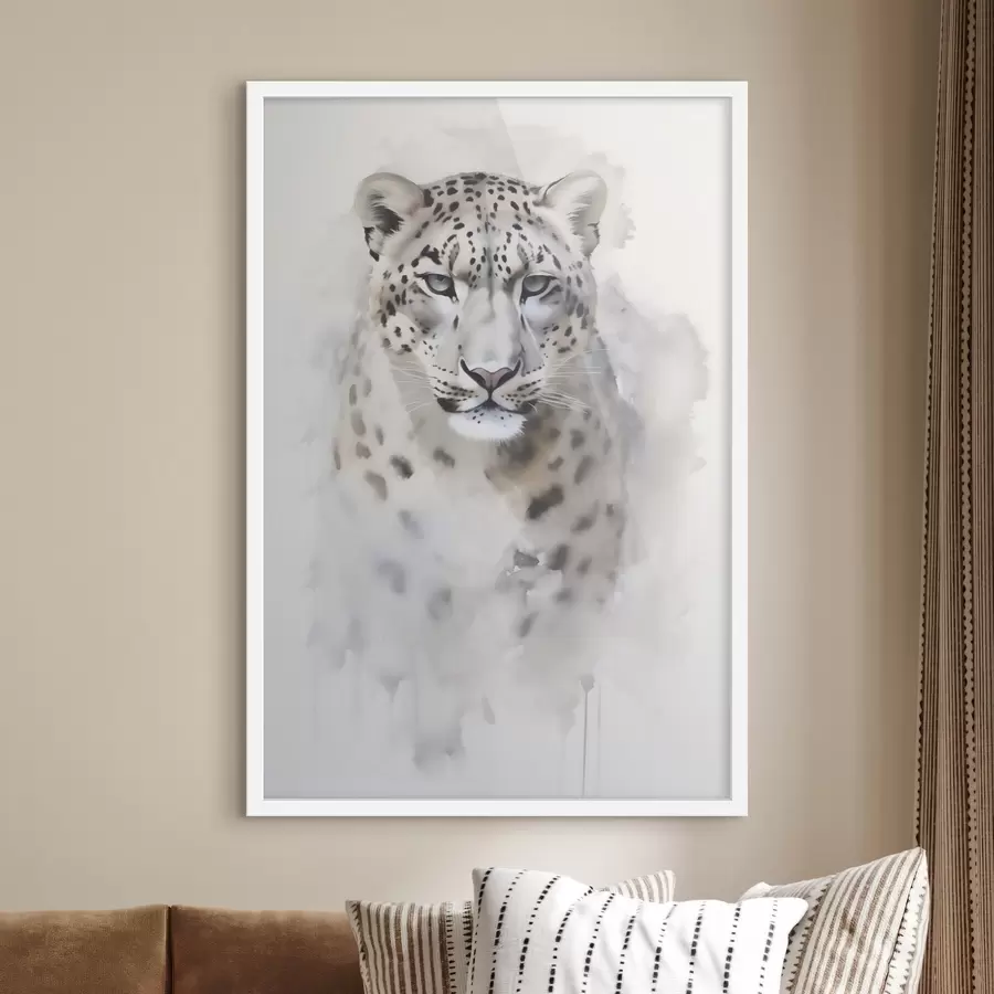 Fototapeta Portret lamparta, imitacja obrazu f50412