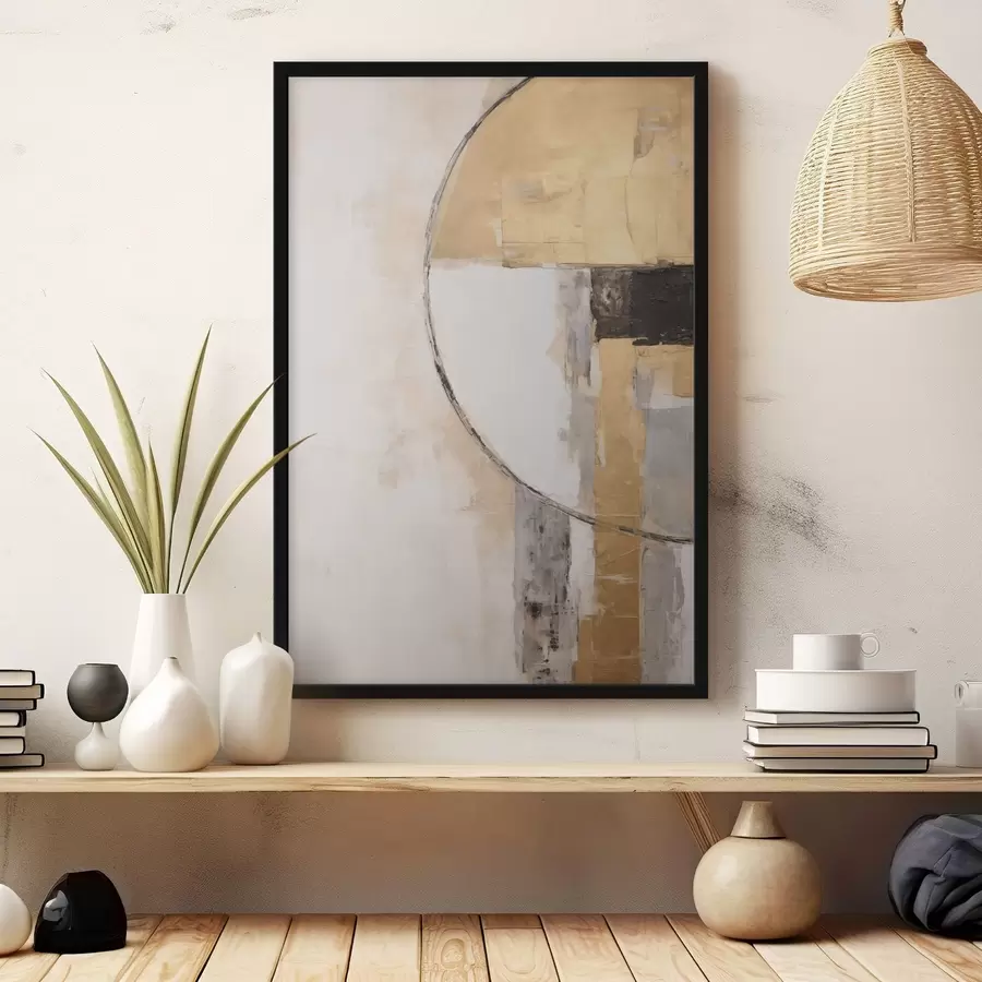Fototapeta Kompozycja abstrakcyjna z geometrycznymi kształtami f50416