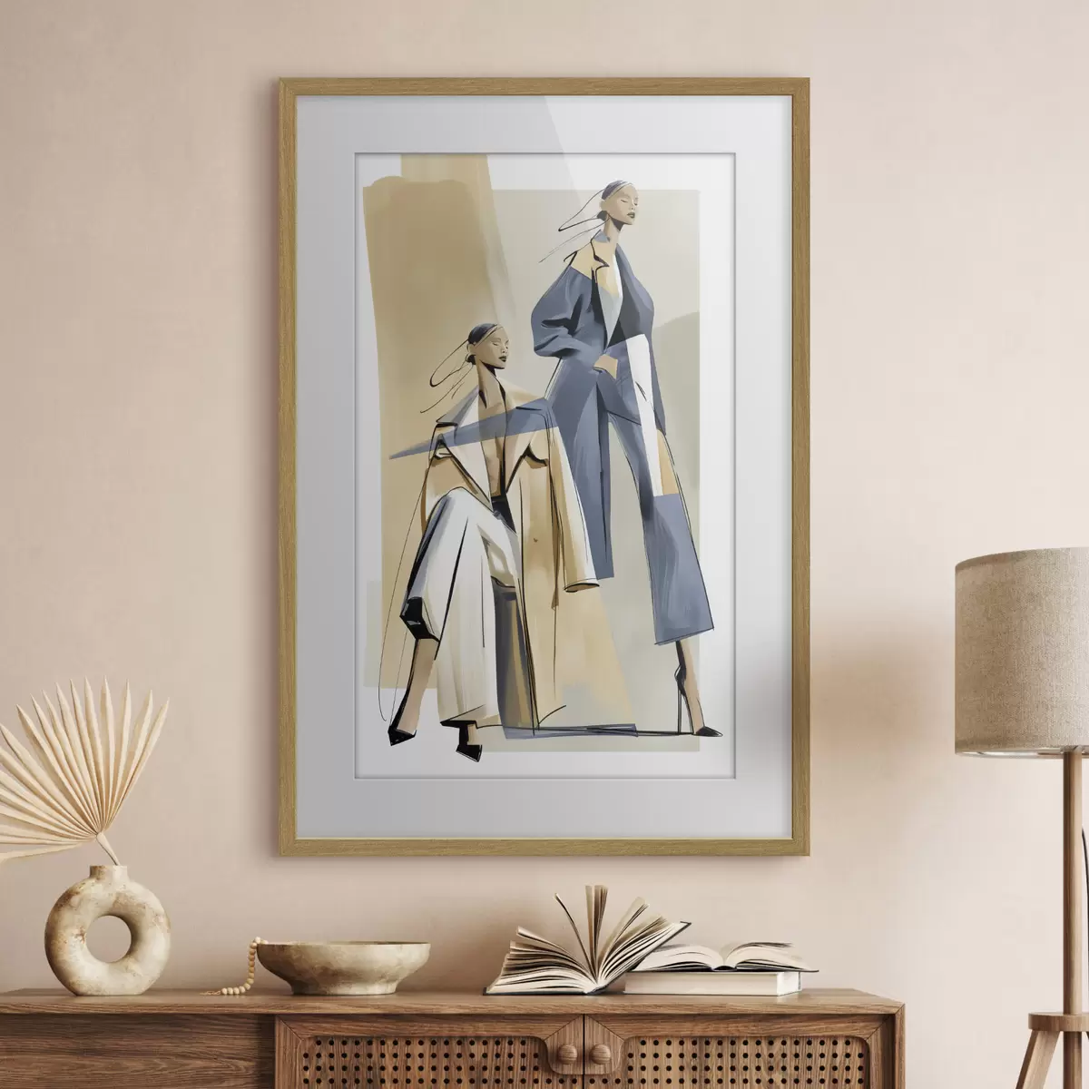 Plakat Kobiety śledzące najnowsze trendy w modzie f50366