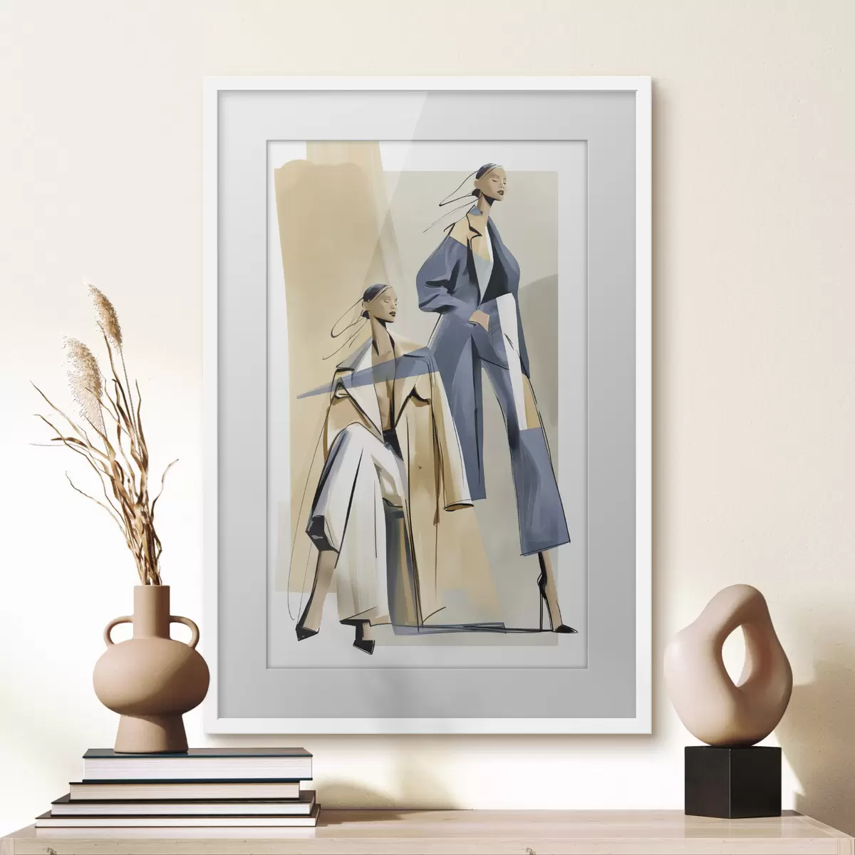 Plakat Kobiety śledzące najnowsze trendy w modzie f50366