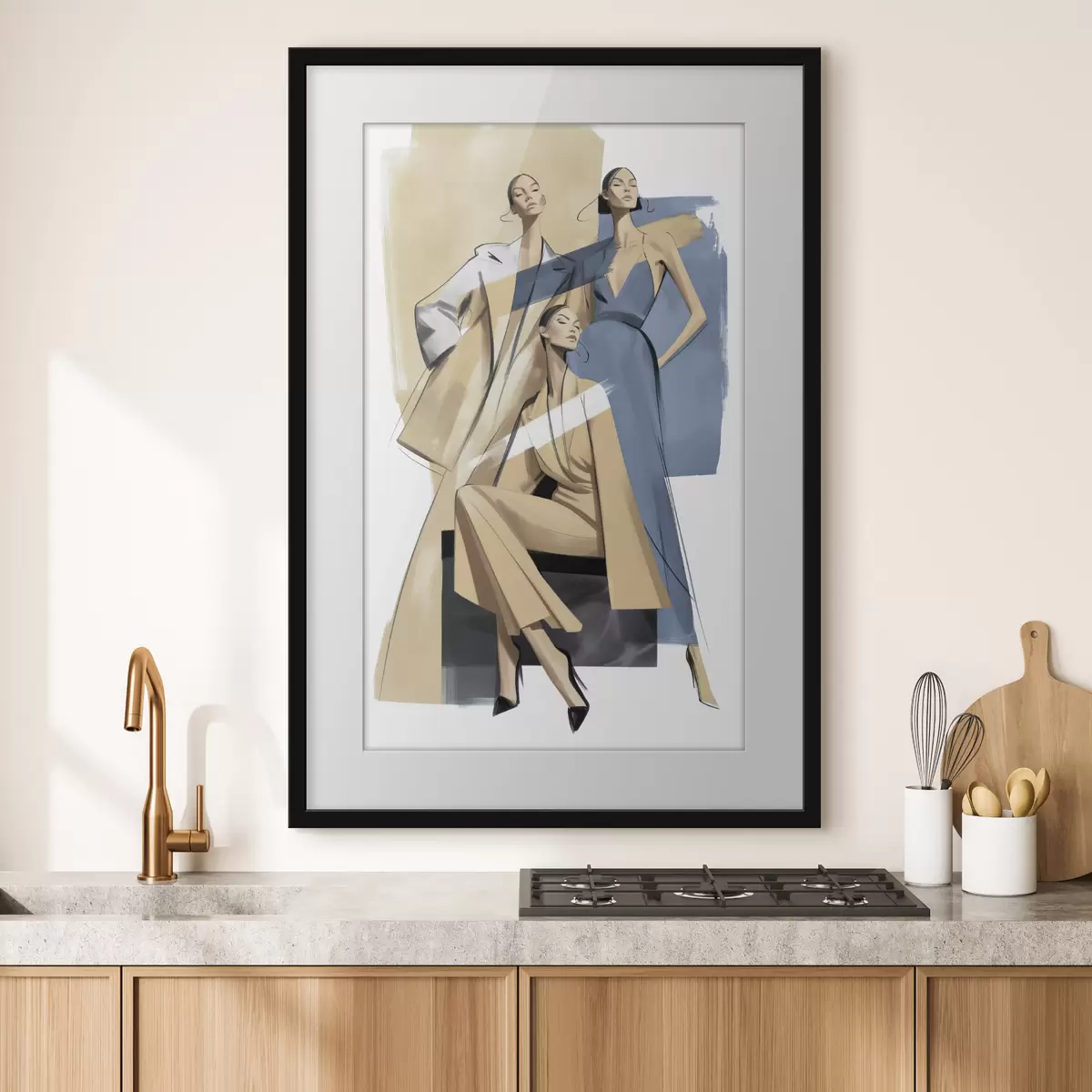 Plakat Kobiety śledzące najnowsze trendy w modzie f50367