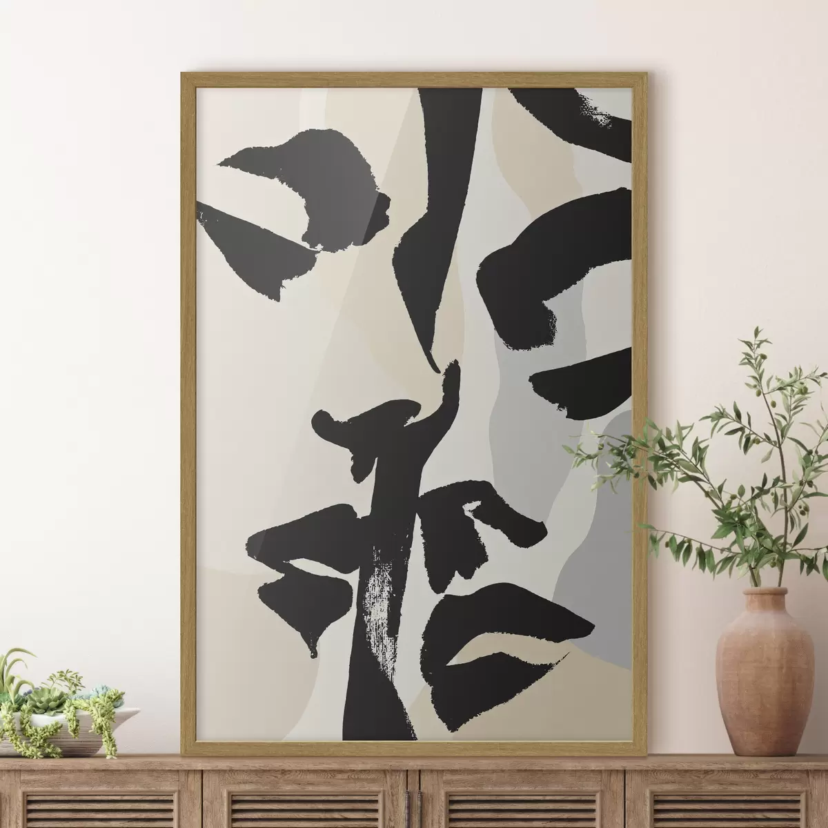 Plakat Abstrakcyjne twarze f50459