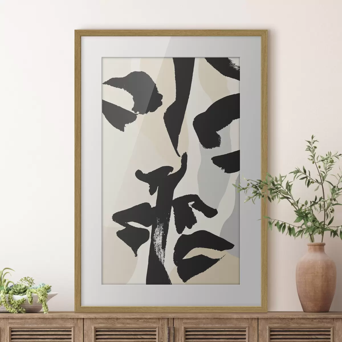 Plakat Abstrakcyjne twarze f50459