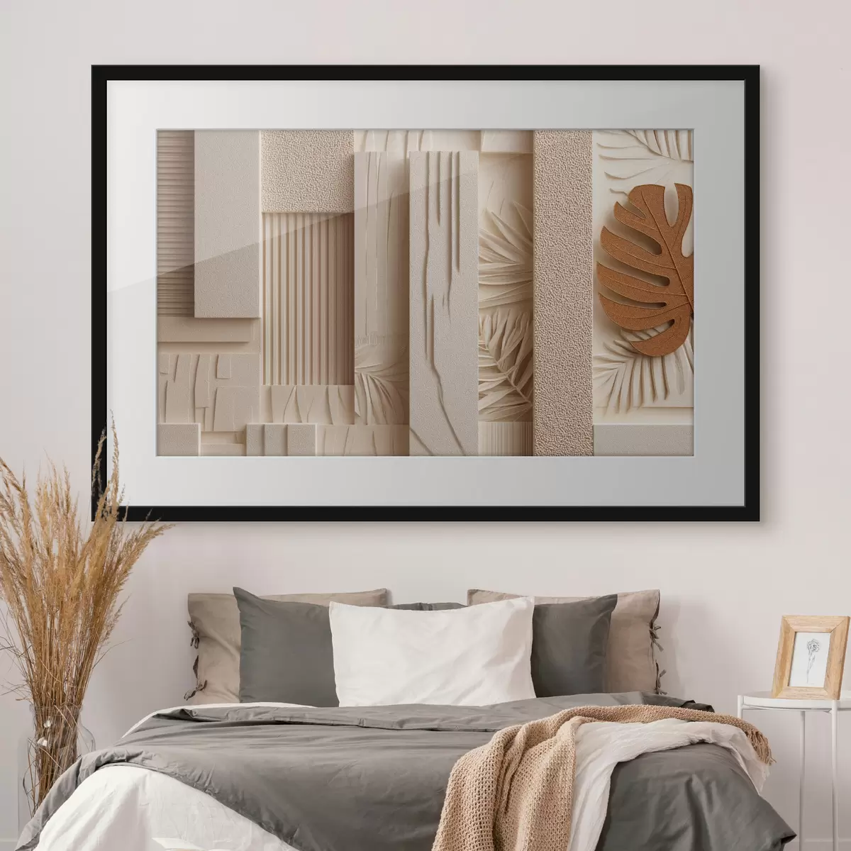 Plakat Panele dekoracyjne z motywem tropikalnych liści f50441