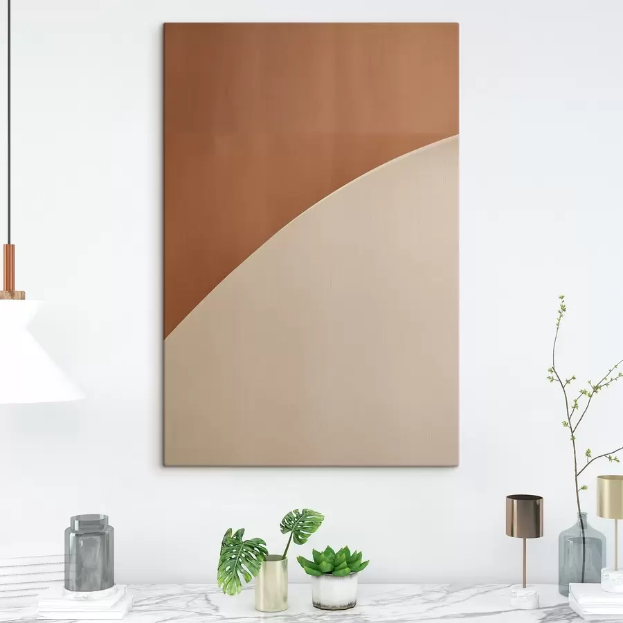 Obraz Geometryczny łuk z terakoty s50393