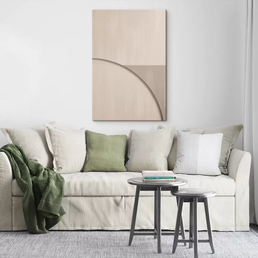 Obraz Minimalistyczna kompozycja w odcieniach beżu s50398