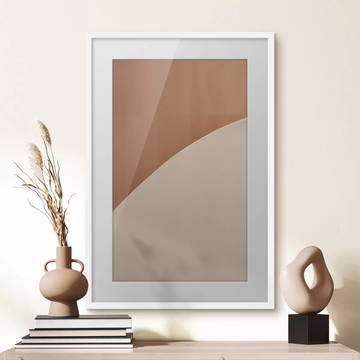 Plakat Geometryczny łuk z terakoty f50393