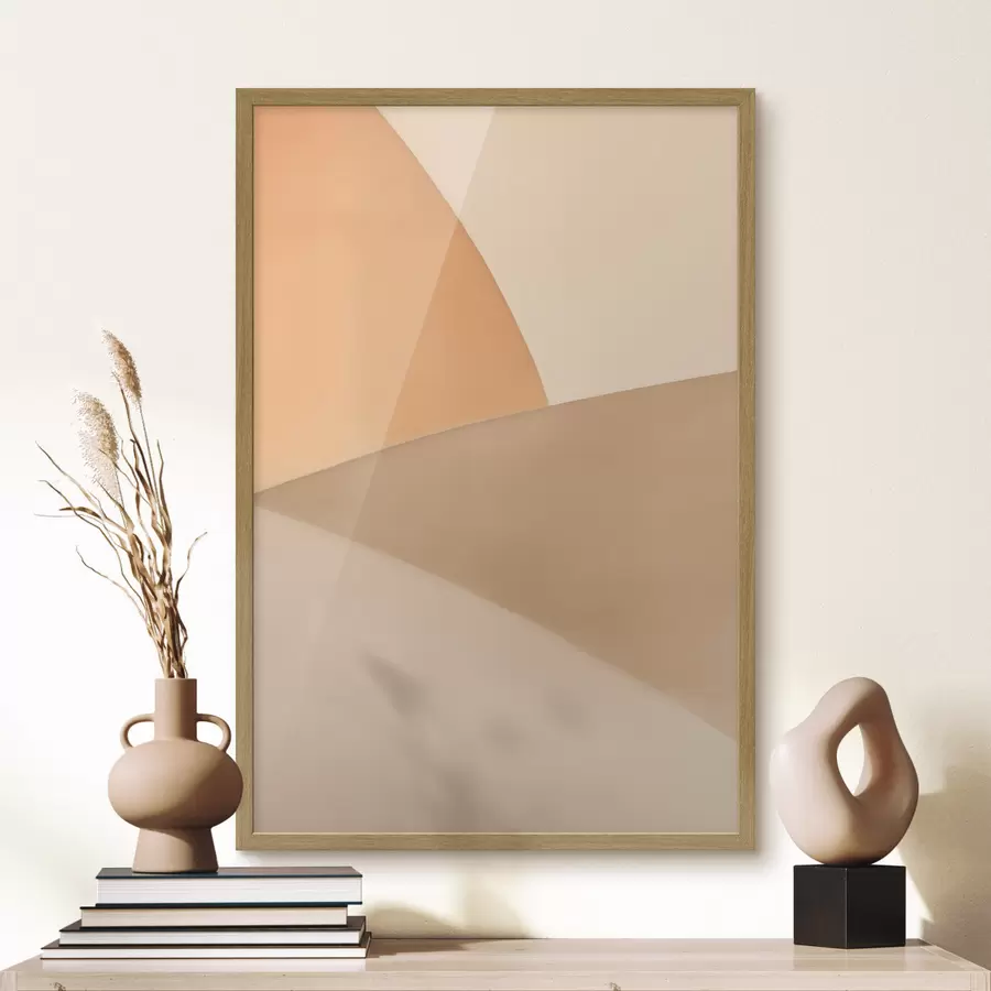 Fototapeta Delikatna beżowa geometria f50396