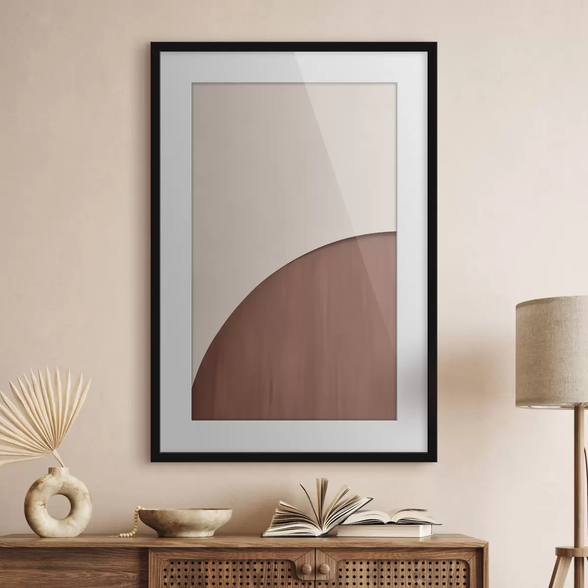 Plakat Półkole z terakoty f50397